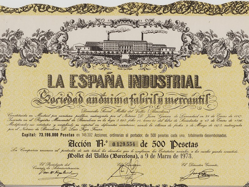 La España Industrial Sociedad Anónima Fabril Mercantil